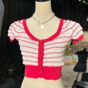 Betsey Johnson Vintage Cropped Cardigan
